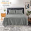 Ensemble de draps en microfibre avec draps-housse et taie d'oreiller Lux Decor Collection-29674148-29674132