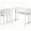 Bureau d'ordinateur pliable, avec sac de rangement, tablette et roulettes pour petits espaces, bureau à domicile-1989553700