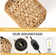 Plug In Pendant Light With LED Bulb, Rattan Hanging Lamp With 16Ft Dimmable Cord, Hand Woven Wicker Plug In Chandelier, Boho Hanging Lights Fixture With Plug In Cord For Bedroom Hallway Foyer