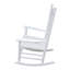 Chaise berçante en bois massif Albert