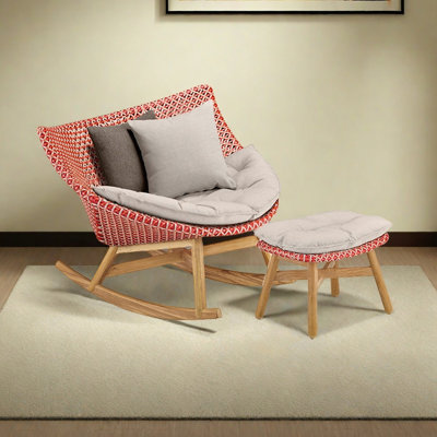 PE Rattan Woven Home Leisure Rocking Chair
