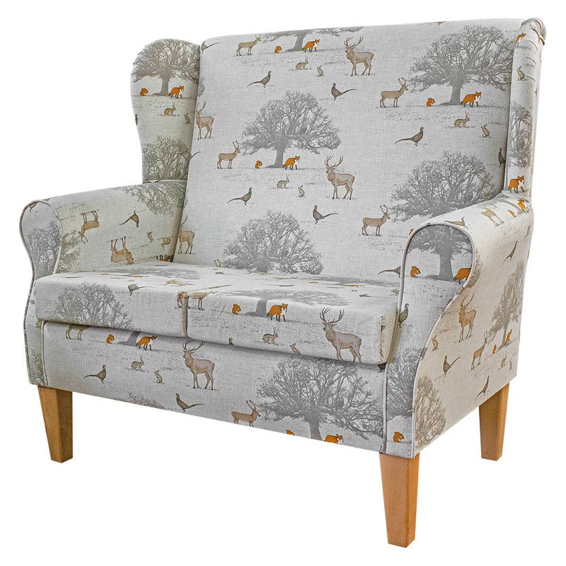 120Cm Round Arm Loveseat