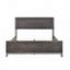 Mobilier de chambre à coucher moderne et élégant 1pc beau lit brunâtre-114208365
