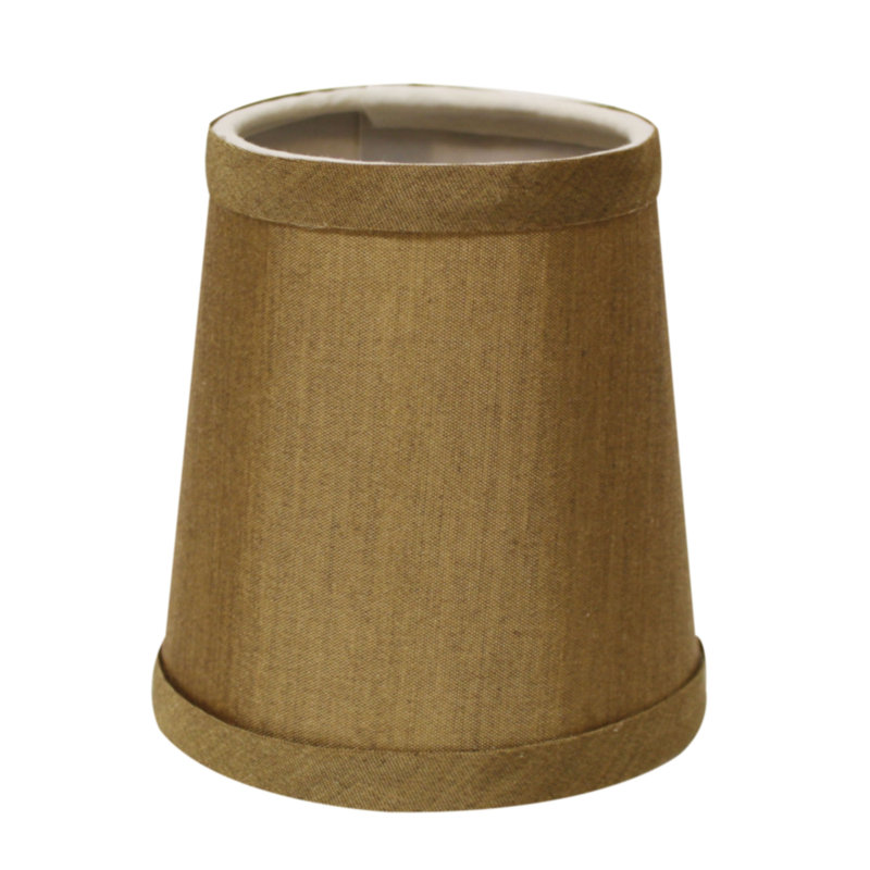 Abat-jour empire candélabre (à pince) en bronze, H 4 po x l 4 po x P 4 po