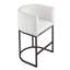 Ensemble de 3 tabourets de bar avec dossier ergonomique et structure en métal