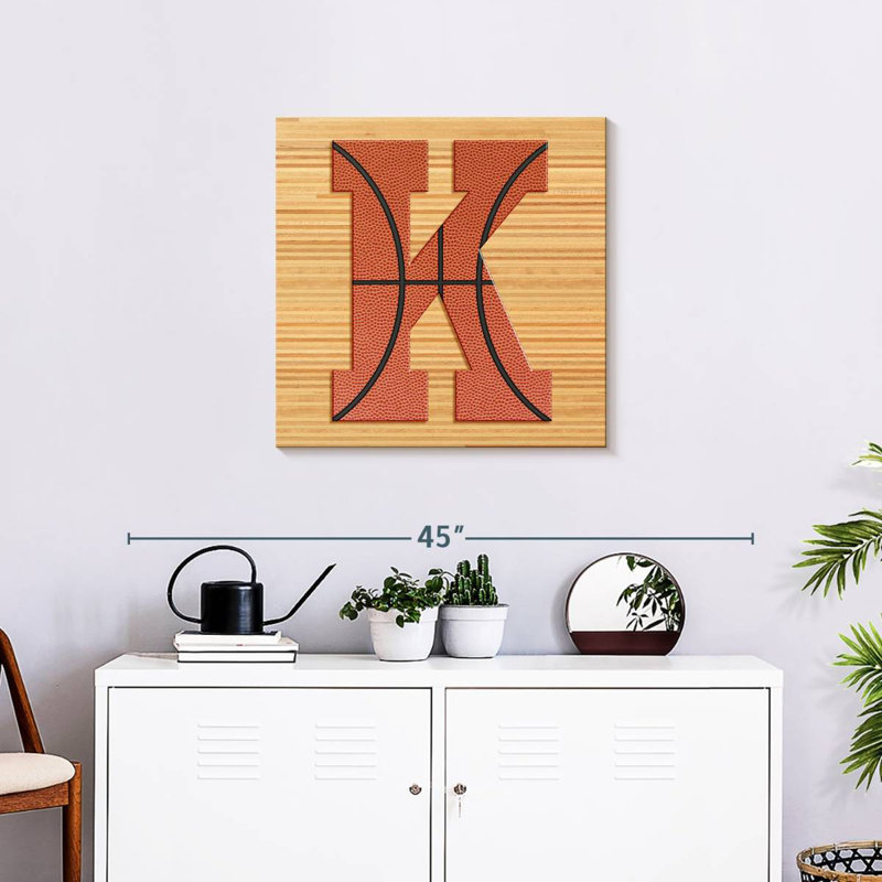 Tergel Basketball lettre K, H 24 po x l 24 po