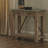 Crockett Industrial Rustic Solid Wood Frame Rectangular Console Media Table With Storage-724664891