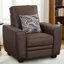 Ensemble de chaise d'appoint et causeuse en tissu Modern Tech avec coussins, ensemble de salon brun-124342267