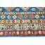 Tapis oriental bleu Kazak à motif géométrique tribal 3 x 5 Kazak
