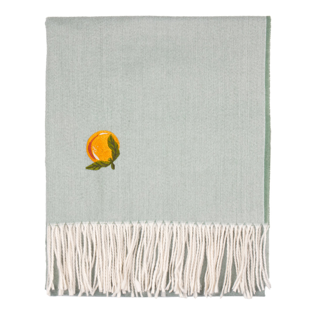 Fruits Knitted Throw Blanket