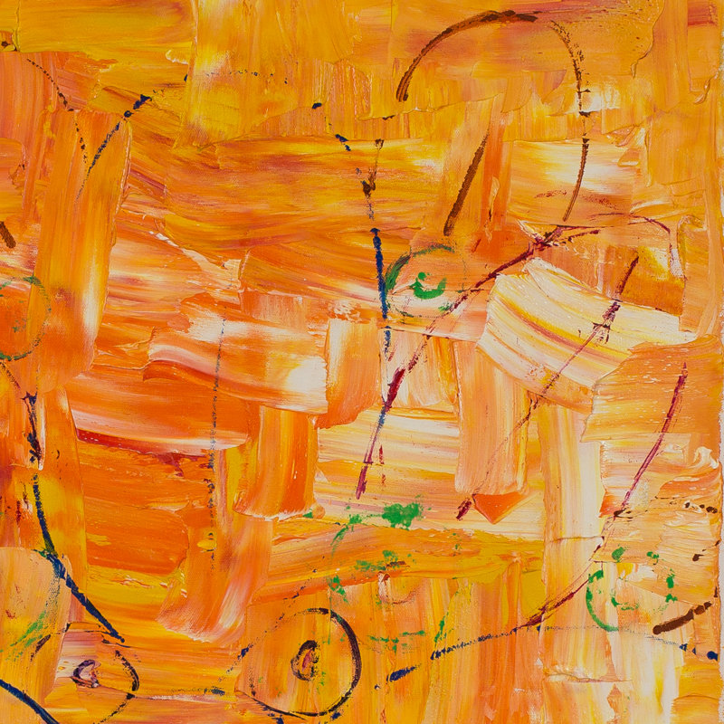 Orange Dragonfly Painting