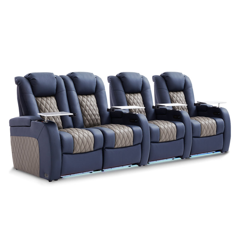Canapé électrique Fauteuil inclinable électrique Zero Gravity, H 42,5 po x l 116 po x P 40 po, 4, Noir / chameau