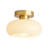 Glass Semi Flush Mount Beige-1031020561