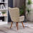 Contemporary Silky Velvet Tufted Button Back Accent Basic Accent Chair-1187352553