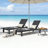 Quick-Assembly Outdoor Aluminum Chaise Lounge , Wood-Grain Veneer Chaise Lounge for Patio, Triangular Aluminum Tube Chaise Lounge-65422481-65422486