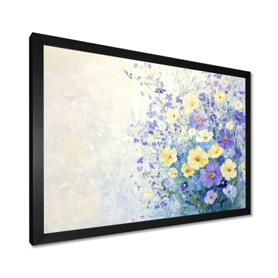 Lavande, couleurs, fleurs sauvages, bouquet III, impression sur toile