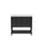 36" Black Bathroom Vanity - Free Standing (undermount Sink, 4 Drawers, Solid Wood)