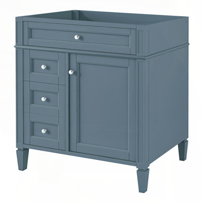 Modern Bathroom Vanity with 2 Drawers and Tip-out Drawer Ample Storage for Organized Bathrooms Basin Not Included