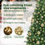 vidaXL Artificial Christmas Tree with 300 LEDs with Stand Green-461239803