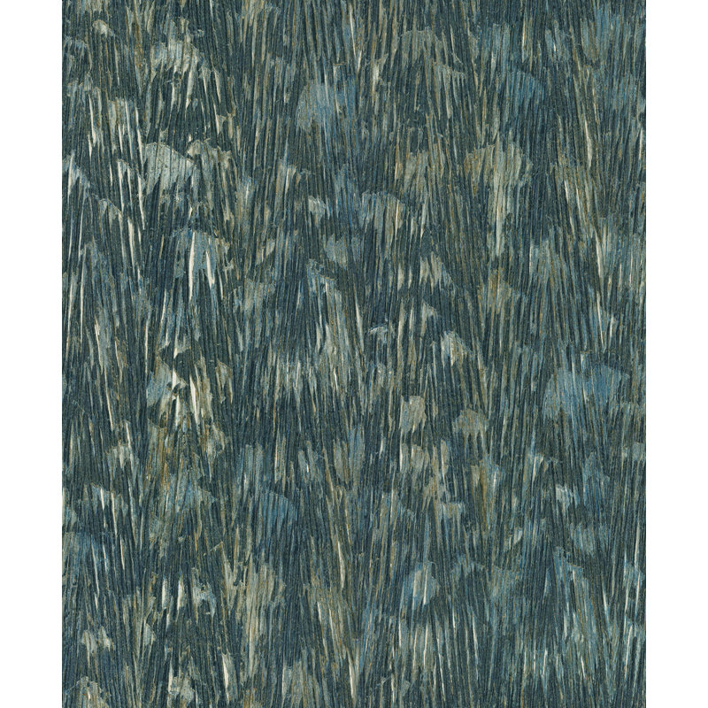 Gilded Plume Wallpaper, Teal