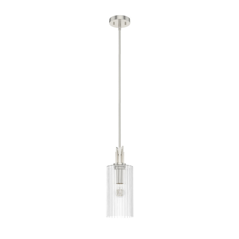 Gatz 1 - Light Single Cylinder Mini Pendant, Brushed Nickel