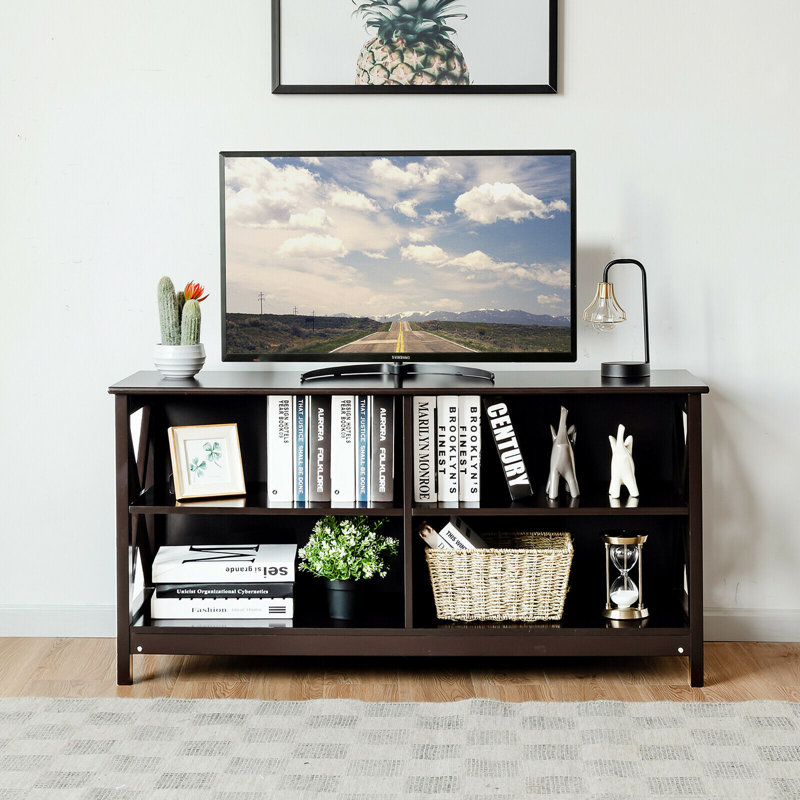 Conlee Unfinished TV Stand for TVs up to 55", Brown