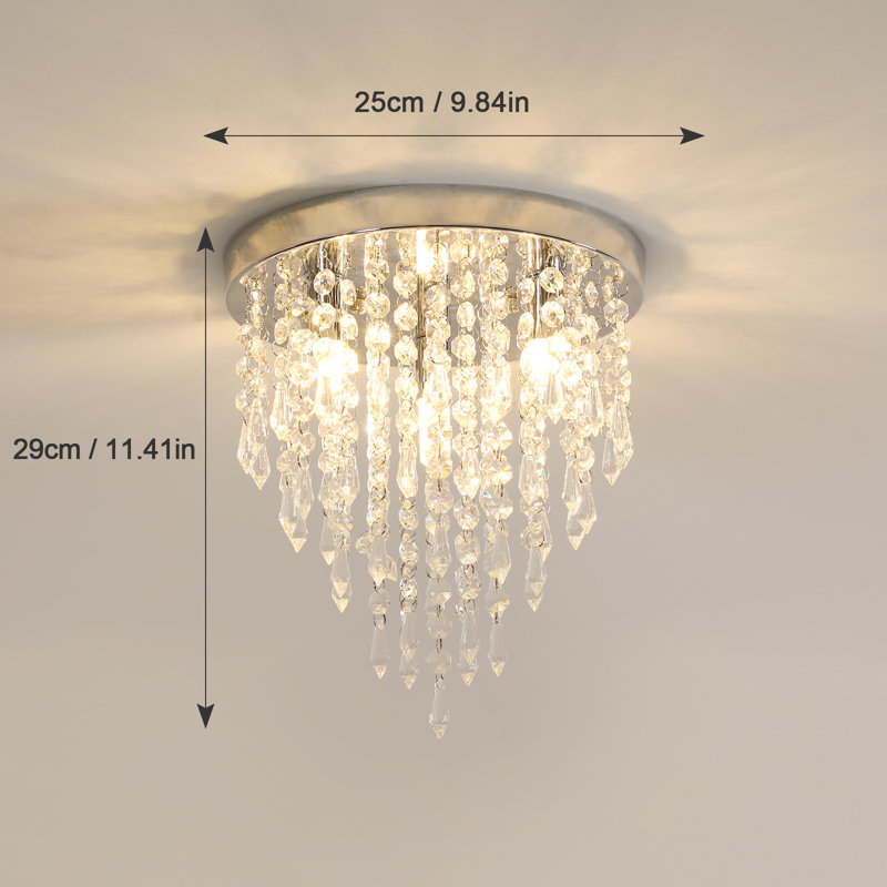 Chic Crystal Round Flush Mount