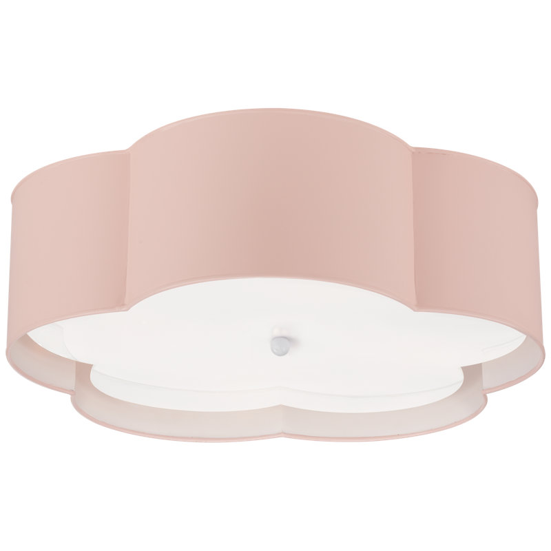 kate spade new york Bryce Large Flower Flush Mount, Pink/White