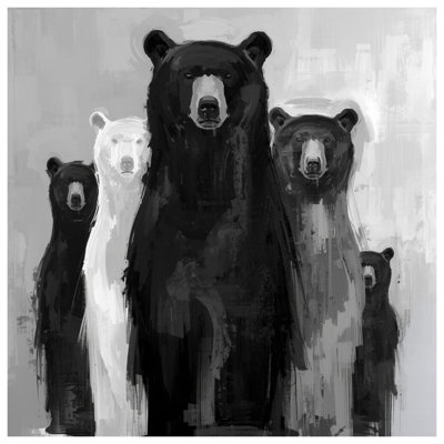 Black White Bears Comforter