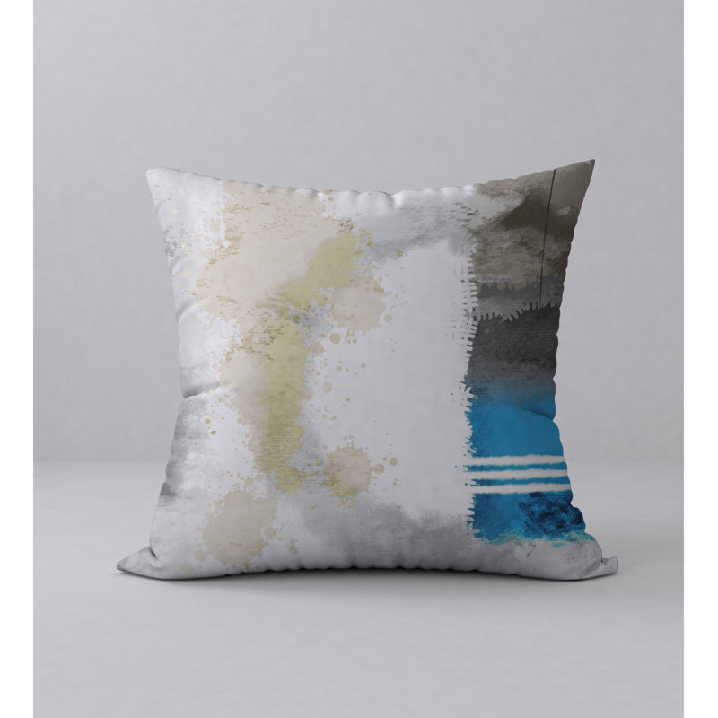 Abstract Reversible Throw Pillow, 24" x 24"