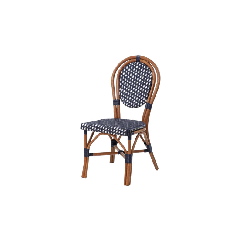 Paris Bistro Chair - 2 Chairs, Blue/White