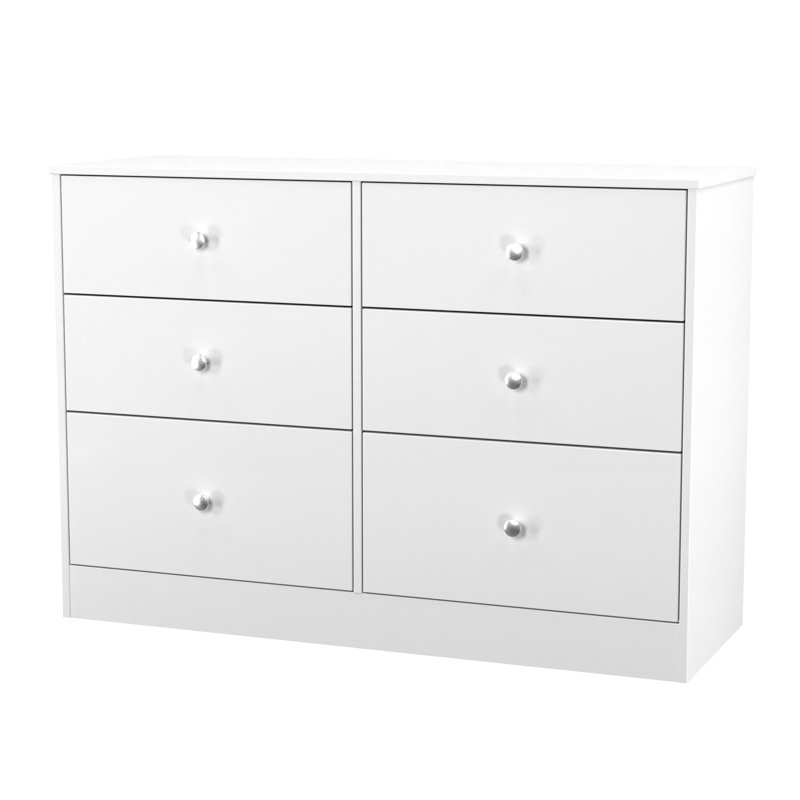 Bhargavi 115cm W 6 - Drawer Chest of Drawers