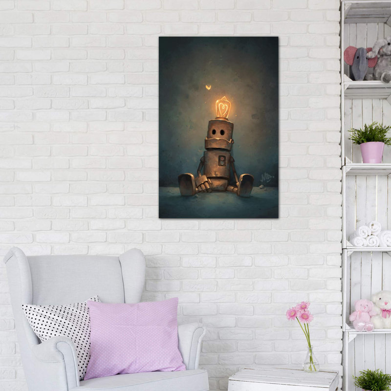 Décoration murale Patience Kids, H 60 po x l 40po x P 1,5 po, Toile tendue