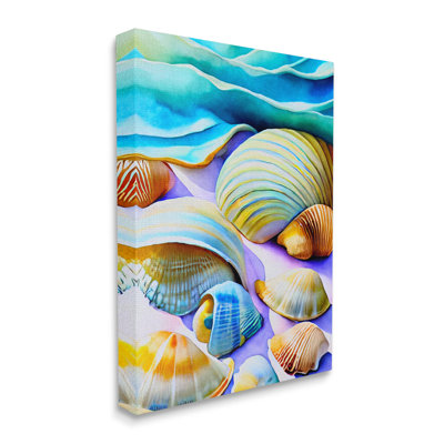 " Vivid Shells Abstraction " Painting Print