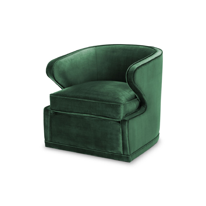Dorset Swivel Barrel Chair, Green