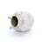 Vintage Mutli-Color Gray and White Terracotta 11-Inch Round Amphora Vase with Handles-317410981