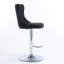 Rondel Swivel Upholstered Adjustable Height Counter Stool with Solid Wood Frame-1052913689