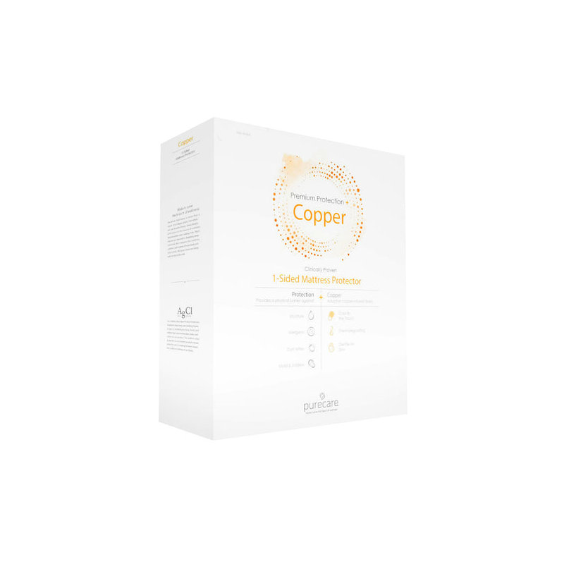 Copper Fitted Mattress Protector Case Pack, Double (4'6)