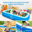 Piscine gonflable en vinyle 1,8 pi x 9,8 pi x 5,9 pi Textiles Hub