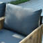 Ensemble de canapé en osier PE brun avec coussin gris 6 pièces New Comming Patio