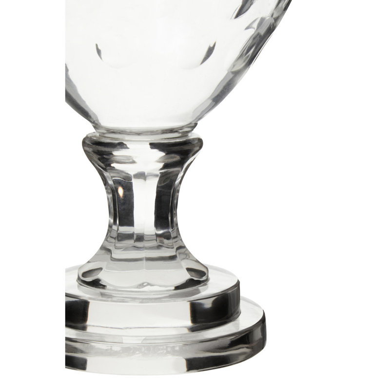 Glass Tabletop Hurricane, 34cm H x 20cm W x 20cm D