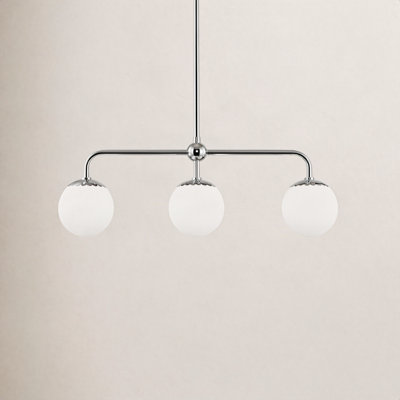 Deniaud 3 Light Glass Pendant