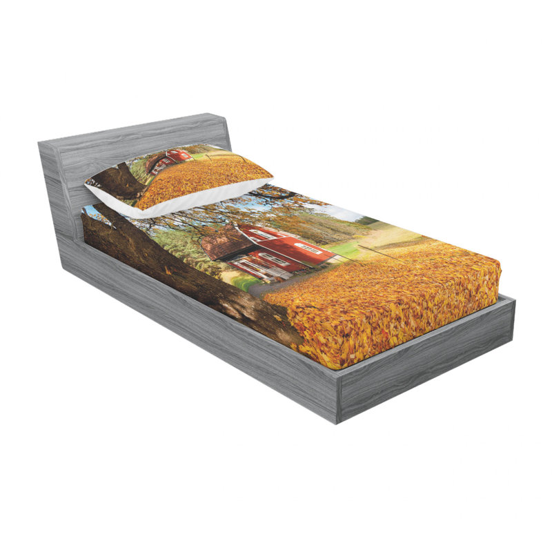 Ensemble de draps Quaint Traditional, Ensemble de draps pour lit simple TG avec drap-hou