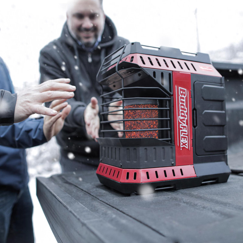 Mr. Heater Red and Black Portable Propane Heater with Safety Features