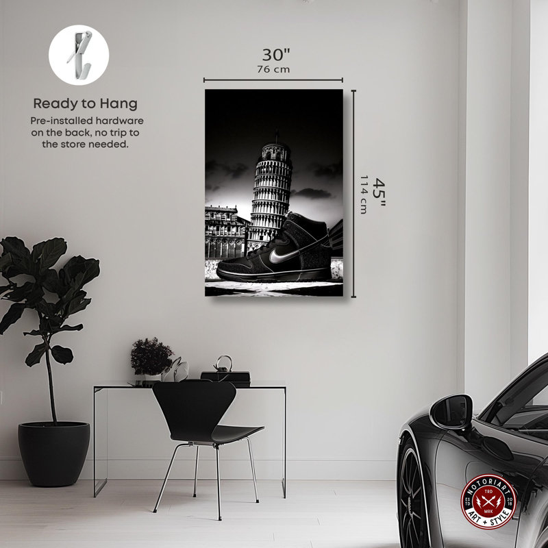 «Italian Sneaker City», impressions sur toile par Notoriart, Toile tendue, H 45 po x l 30 po