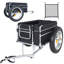 Remorque de cargaison de vélo robuste avec pneus de 23 po, chariot à vélo pliable d'une capacité de 150 lb pour le camping et l'épicerie