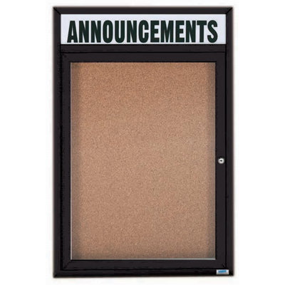 Enclosed Wall Mounted Bulletin Board