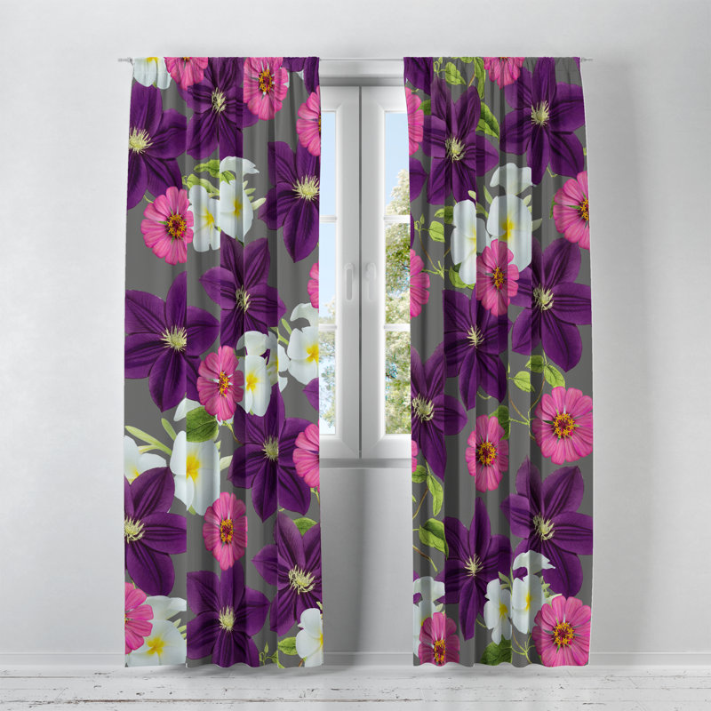 Semi Sheer Curtain Pair, 20" W x 52" L