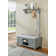 Lund 36" Wide Wall Mount Hall Tree Set With 4 Coat Hooks And A Bench With Storage