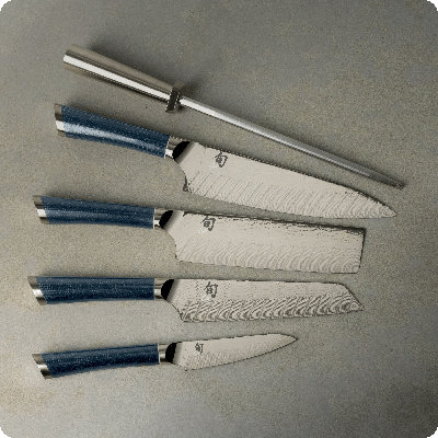 Shun Shiranami 6 Piece Knife Block Set
